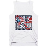 Chill The Fourth Out Funny 4th Of July Tank Top