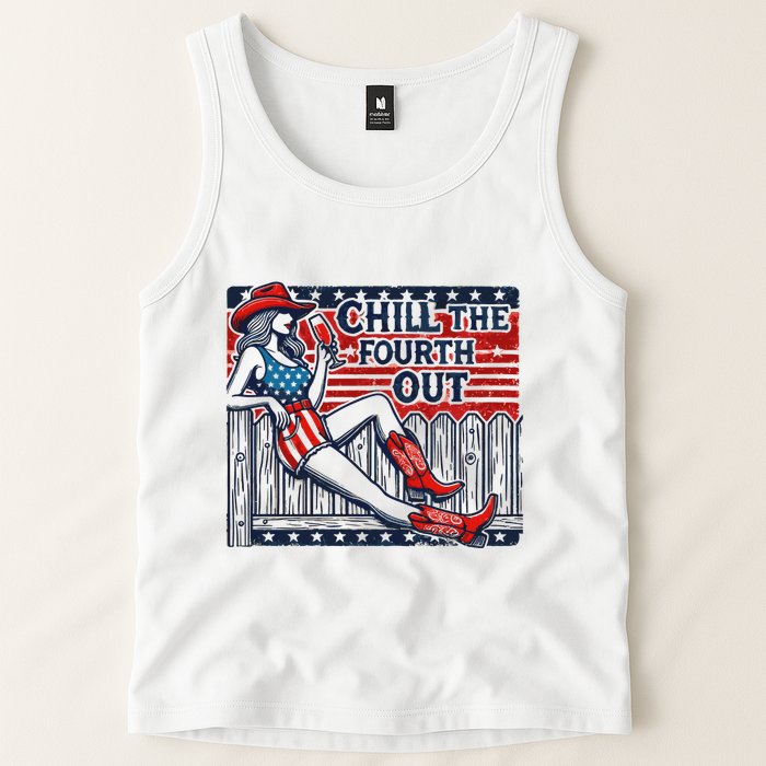 Chill The Fourth Out Funny 4th Of July Tank Top