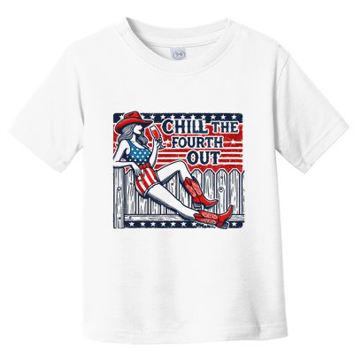 Chill The Fourth Out Funny 4th Of July Toddler T-Shirt