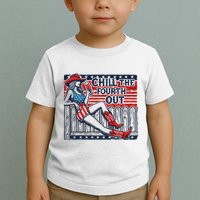 Chill The Fourth Out Funny 4th Of July Toddler T-Shirt