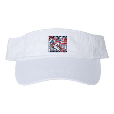 Chill The Fourth Out Funny 4th Of July Visor