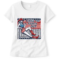 Chill The Fourth Out Funny 4th Of July Womens T-Shirt