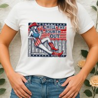 Chill The Fourth Out Funny 4th Of July Womens T-Shirt