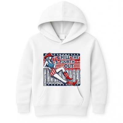 Chill The Fourth Out Funny 4th Of July Kids Hoodie