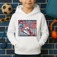 Chill The Fourth Out Funny 4th Of July Kids Hoodie