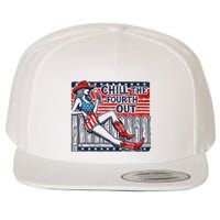 Chill The Fourth Out Funny 4th Of July Wool Snapback Cap