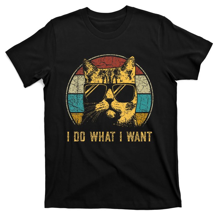 Cat Themed Funny I Do What I Want Cat T-Shirt