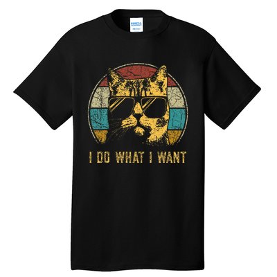 Cat Themed Funny I Do What I Want Cat Tall T-Shirt