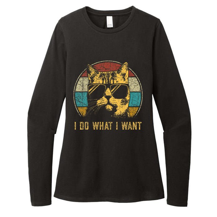 Cat Themed Funny I Do What I Want Cat Womens CVC Long Sleeve Shirt