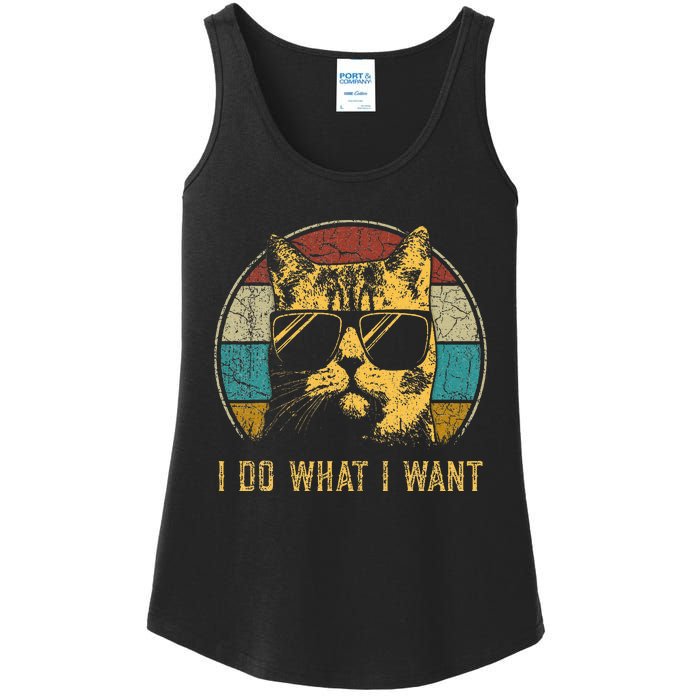 Cat Themed Funny I Do What I Want Cat Ladies Essential Tank