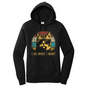 Cat Themed Funny I Do What I Want Cat Women's Pullover Hoodie