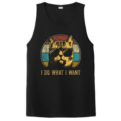 Cat Themed Funny I Do What I Want Cat PosiCharge Competitor Tank