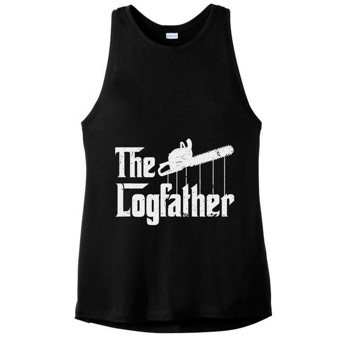 Cool Timber Felling Chainsaw Ladies PosiCharge Tri-Blend Wicking Tank