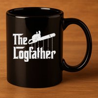 Cool Timber Felling Chainsaw 11oz C Handle Ceramic Mug