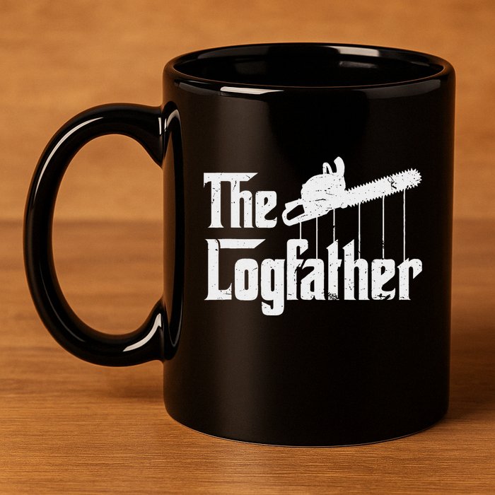 Cool Timber Felling Chainsaw 11oz C Handle Ceramic Mug
