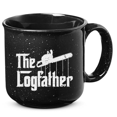 Cool Timber Felling Chainsaw 15oz Campfire Ceramic Mug