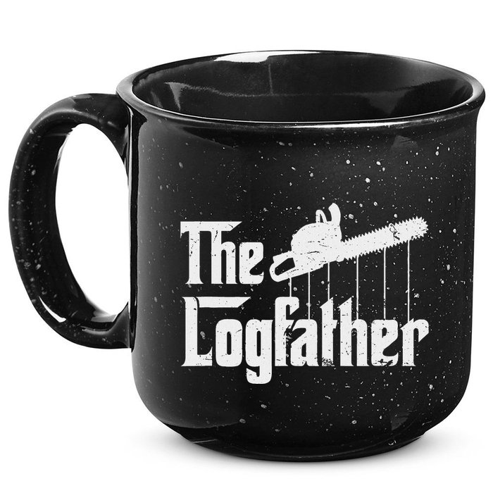 Cool Timber Felling Chainsaw 15oz Campfire Ceramic Mug