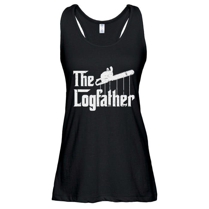 Cool Timber Felling Chainsaw Ladies Essential Flowy Tank