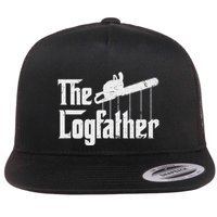 Cool Timber Felling Chainsaw Flat Bill Trucker Hat