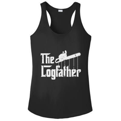 Cool Timber Felling Chainsaw Ladies PosiCharge Competitor Racerback Tank