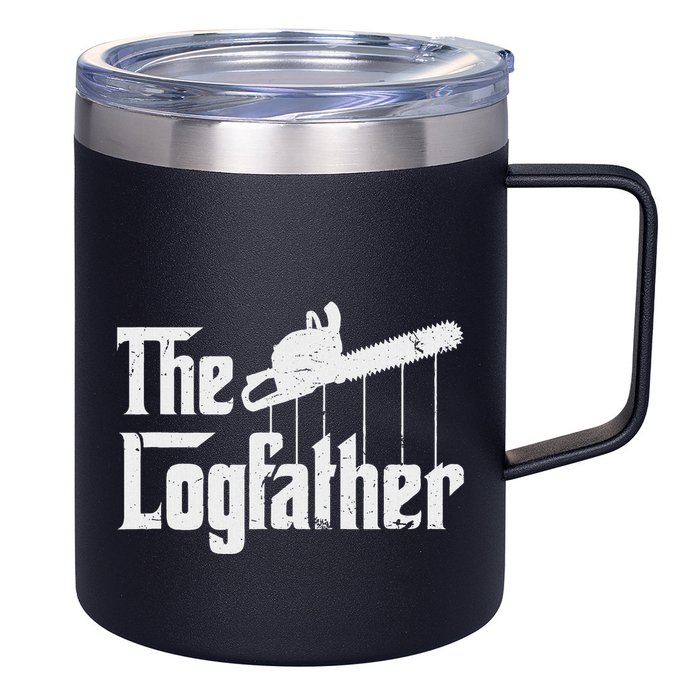 Cool Timber Felling Chainsaw 12oz Stainless Steel Coffee Mug