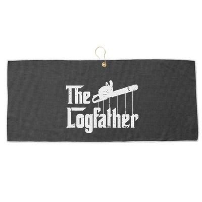 Cool Timber Felling Chainsaw Large Microfiber Waffle Golf Towel