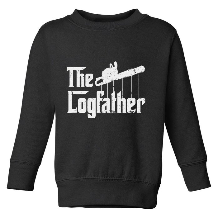 Cool Timber Felling Chainsaw Toddler Sweatshirt
