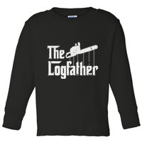 Cool Timber Felling Chainsaw Toddler Long Sleeve Shirt