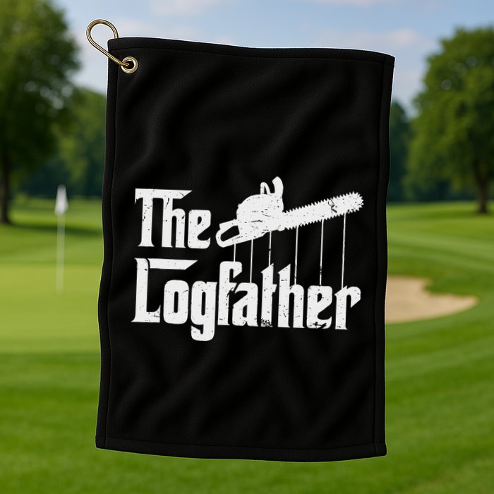 Cool Timber Felling Chainsaw Golf Towel