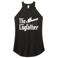 Cool Timber Felling Chainsaw Women's Perfect Tri Rocker Tank