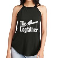 Cool Timber Felling Chainsaw Women's Perfect Tri Rocker Tank