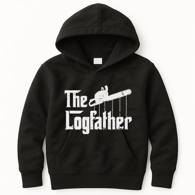 Cool Timber Felling Chainsaw Kids Hoodie