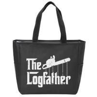 Cool Timber Felling Chainsaw Zip Tote Bag