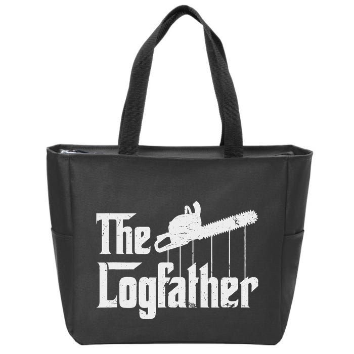 Cool Timber Felling Chainsaw Zip Tote Bag