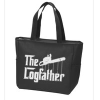 Cool Timber Felling Chainsaw Zip Tote Bag