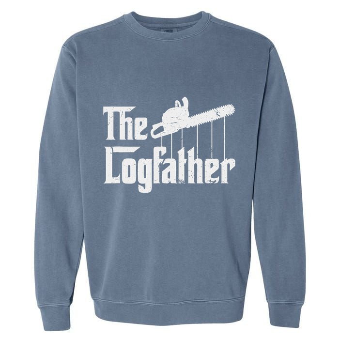 Cool Timber Felling Chainsaw Garment-Dyed Sweatshirt