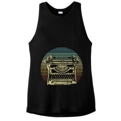 Cool Typewriter For Author Writer Keyboard Ladies PosiCharge Tri-Blend Wicking Tank