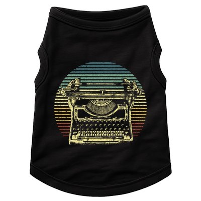 Cool Typewriter For Author Writer Keyboard Doggie Tank