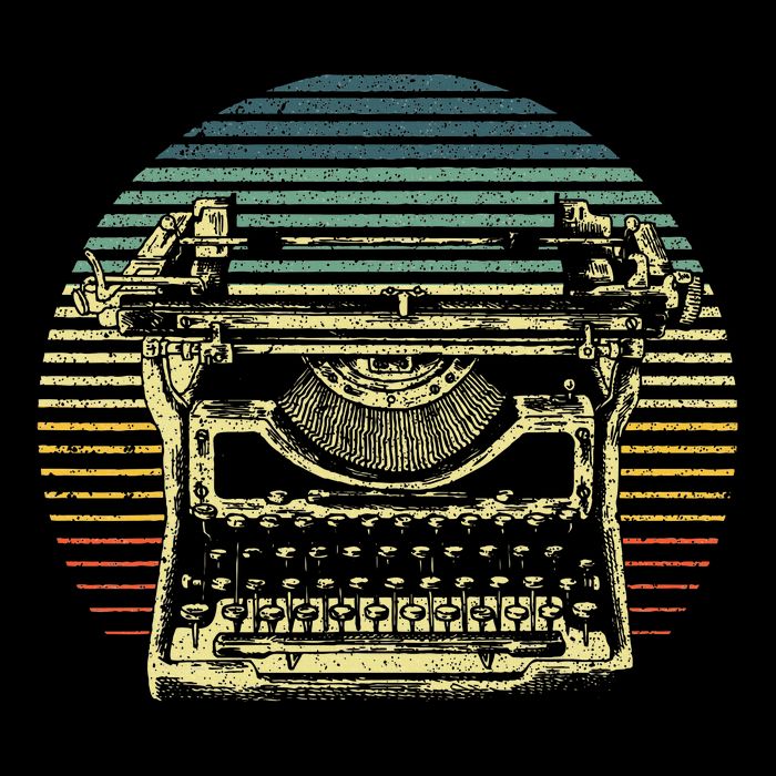 Cool Typewriter For Author Writer Keyboard T-Shirt