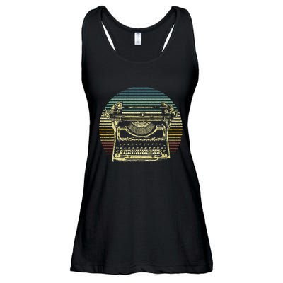 Cool Typewriter For Author Writer Keyboard Ladies Essential Flowy Tank