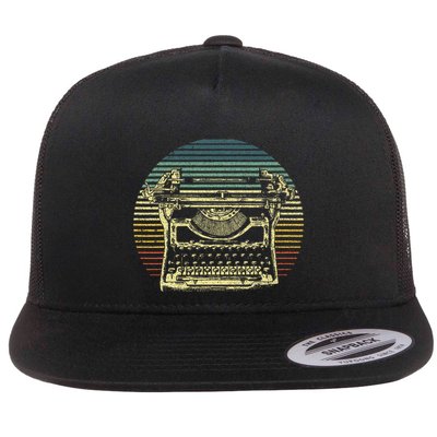 Cool Typewriter For Author Writer Keyboard Flatbill Hat