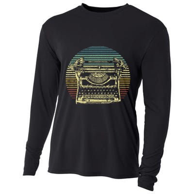 Cool Typewriter For Author Writer Keyboard Cooling Performance Long Sleeve Crew