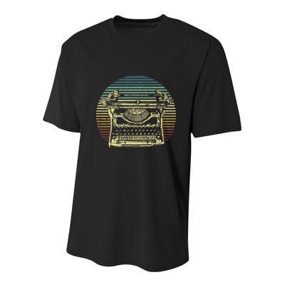 Cool Typewriter For Author Writer Keyboard Youth Performance Sprint T-Shirt