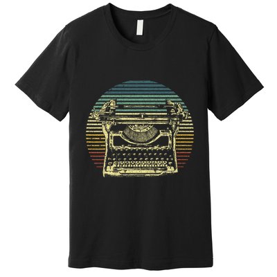 Cool Typewriter For Author Writer Keyboard Premium T-Shirt