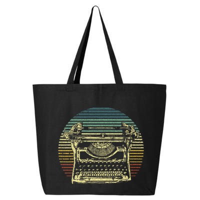 Cool Typewriter For Author Writer Keyboard 25L Jumbo Tote