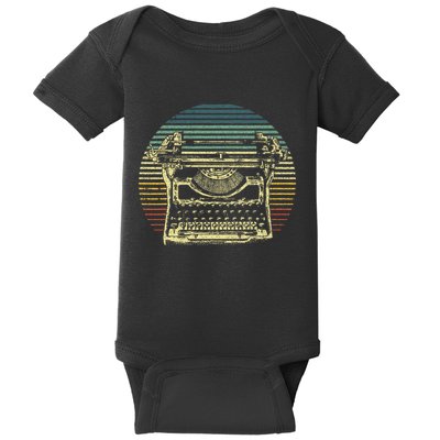 Cool Typewriter For Author Writer Keyboard Baby Bodysuit