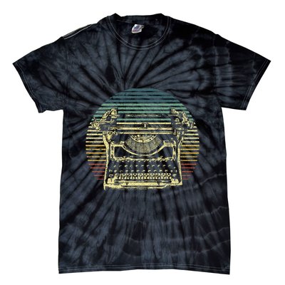 Cool Typewriter For Author Writer Keyboard Tie-Dye T-Shirt