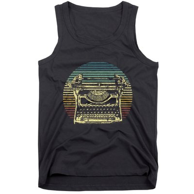 Cool Typewriter For Author Writer Keyboard Tank Top