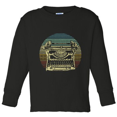 Cool Typewriter For Author Writer Keyboard Toddler Long Sleeve Shirt