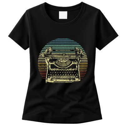 Cool Typewriter For Author Writer Keyboard Womens T-Shirt